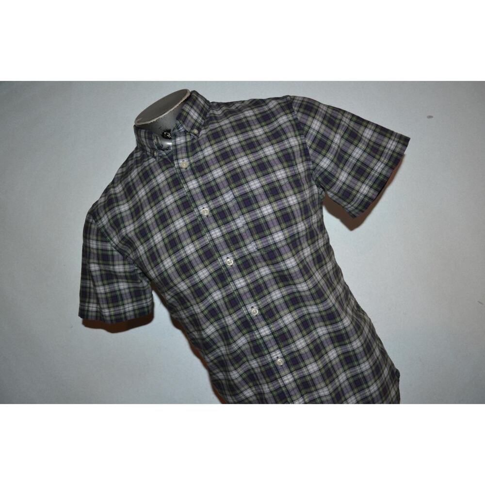 29860 Denim & Supply Ralph Lauren Dress Shirt Green Plaid Size Medium Mens - Picture 3 of 7